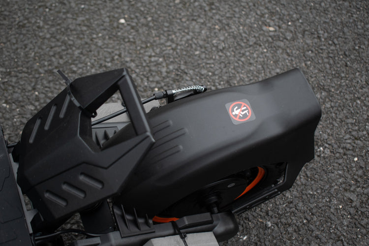 Folded RCB D5 electric scooter – compact 500W fat tire scooter ideal for commuting in Ireland