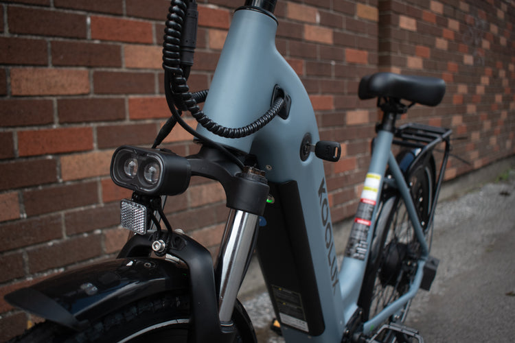 Charging removable e-bike battery – user-friendly design with key access
