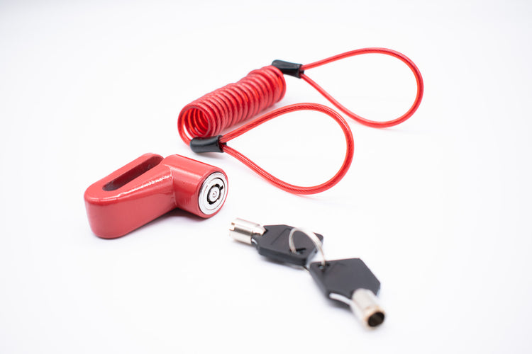 Red Disk Brake lock E-scooter