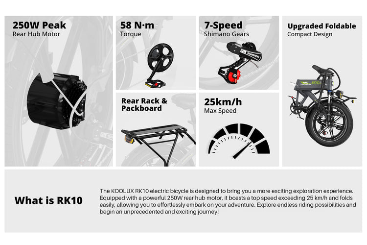 Koolux RK10 48V Folding E-Bike