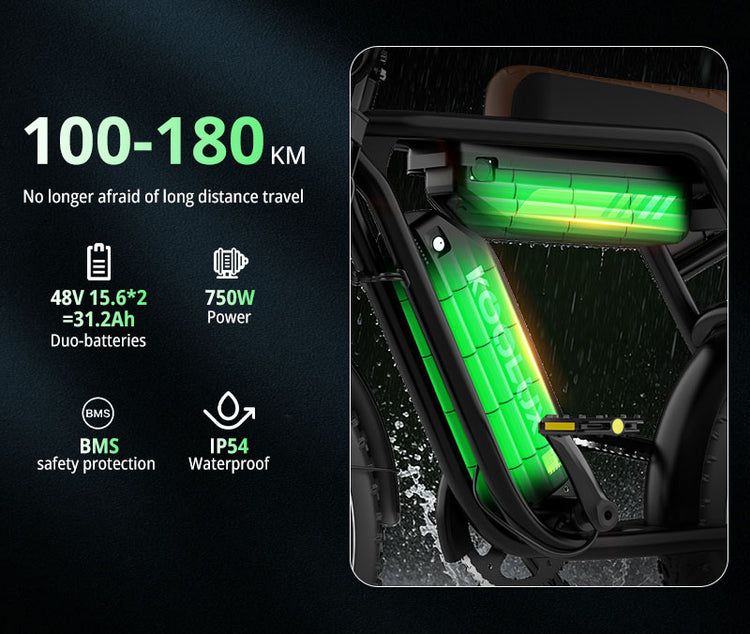 Koolux X9 Pro Dual Battery 48V E-Bike