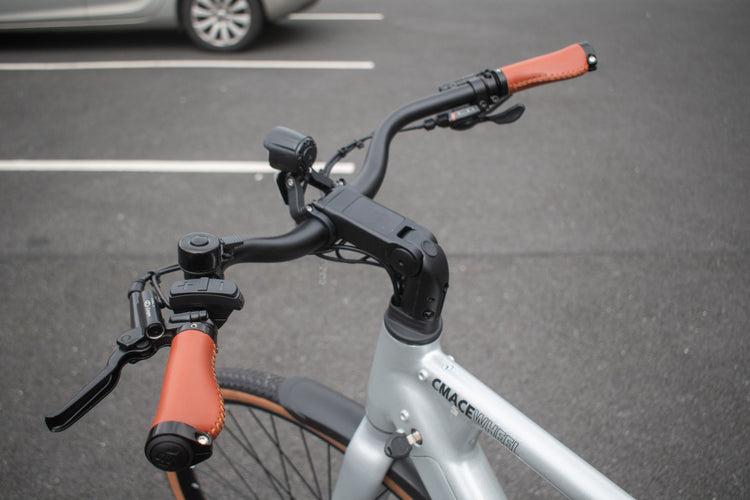 LCD display and Shimano 8-speed gears on CMACEWHEEL F700-2 electric bike